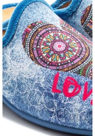 Resim Twigy Heart Kadın Ev Terliği Mavi 36/41 WRR0284 Mavi 