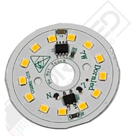Resim Dora Led 220Volt 7Watt Smd 2835 Ledli Led Modül 10mm Delik Çaplı Gün Işığı 220V 7W Avize Ledi 44mm(3 Adet) 