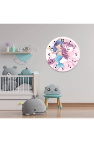 Resim Kapbirhediye Deniz Kızı Resimli Duvar Saati 