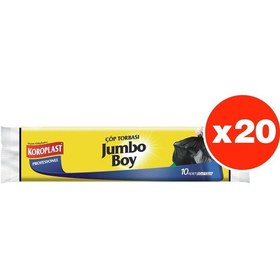 Resim Koroplast Profesyonel Çöp Torbası Jumbo Boy 10'Lu 20 Paket 