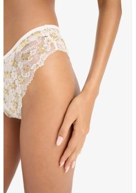 Resim Defacto Dantelli Çiçekli Brazilian Külot-fall İn Love E6987ax25sper98 Ekru 