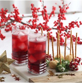 Resim LAV Elegan Cam Meşrubat Bardağı 6'lı 335 ml (Su/Limonata/Kokteyl/Soğuk Kahve Bardağı) 