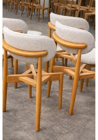 Resim 4 Kişilik Polo Sandalye Yemek Takımı Mdf Masa Meşe Renk Meşe 