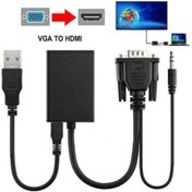 Resim Vga To Hdmi Kablo Dönüştürücü Görüntü Ve Ses Çevirici 4310P Adapt 