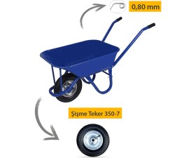 Resim Kanat Şişme 350-7 Ebat Teker Demonte El Arabası 0.80 mm Sac 