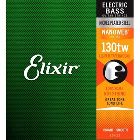 Resim Elixir 15432 Nanoweb Coated Medium Tek Bas Gitar Teli (130) 