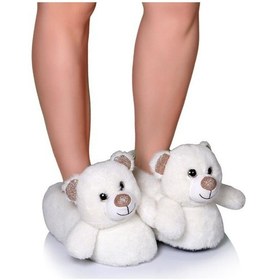 Resim Twigy Aa0648 Tw Bear Kadın Hayvanlı Panduf Beyaz 36-41 Beyaz 