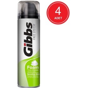 Resim Gibbs Sensitive Tıraş Köpüğü 4 x 200 ML 