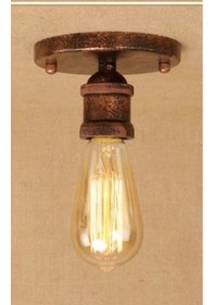 Resim Dylight Retro Metal Dekoratif Bakır Patinalı Tavan Plofyoner Aviz (537179710) 