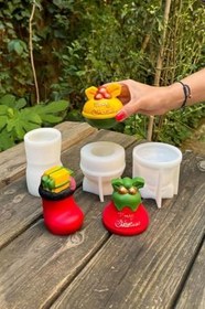 Resim Rufus Concept 3D Christmas Üçlü Silikon Mum Kalıp Seti 