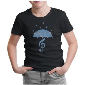 Resim Singin In The Rain - 2 Siyah Çocuk Tshirt 