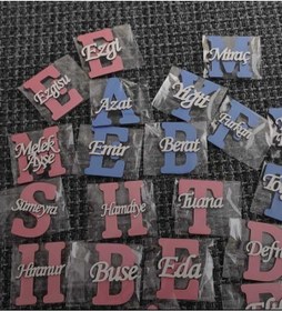 Resim 25 Adet Kişiye Özel İsme Özel Magnet Doğum Günü Yaş Günü Sınıf Hatırası Kapı Süsleri Dekor 