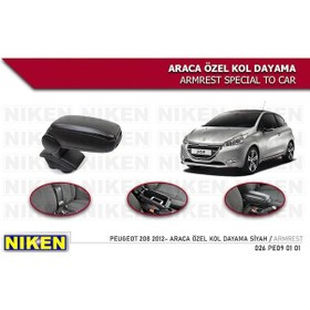 Resim Peugeot 208 Kol Dayama Kolçak Vidasız Konsol Niken 