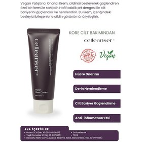 Resim Celleanser Centella İçeren Nemlendirici ve Onarıcı Günlük Vegan Bakım Kremi 60 ML 