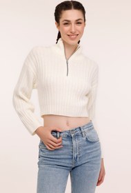Resim WL SIERRA 58DN05 4PR Ekru Kadın Uzun Kol Triko 