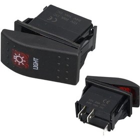 Resim Powermaster Lamba Sembollü Işıklı 3 Pinli On-off 12-24v Marin Switch-179257 
