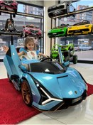 Resim POYRAZ AKÜLÜ Orijinal lisanslı lamborgini sian 24 volt akülü araba (drift+tabletli) 