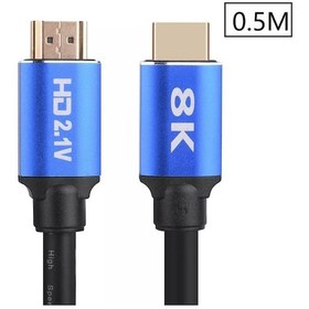 Resim Alfais 5092 8K Ultra HD 2.1V 48 Gbps Altın Kaplama HDMI Kablo 50 CM 