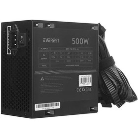 Resim Everest Eps-500a Real 500w 4 Sata 12cm Fanlı Oyuncu Pc Destekli Power Supply Psu 