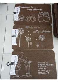 Resim Süper Emici Kapı Paspası Çok Renkli 