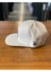 Resim La Lakers Beyaz Hiphop Snapback Rapper Basket Cap Şapka Beyaz 