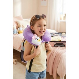 Resim Hey Bee NK12005-P Hayvanlı Ortopedik Eğlenceli Çocuk Seyahat Visco Boyun Yastığı 
