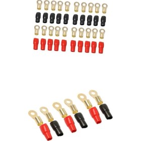 Resim Blesiya 13 Çift Elektrik Halkası Terminal Tel Konektörü Altın Kaplama Pirinç (Yurt Dışından) 