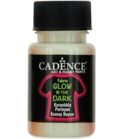 Resim Cadence Gece Parlayan Kumaş Boya - Naturel Yeşil - Glow In Dark 5 