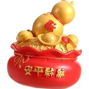 Resim Pazly Suntek Şanslı Para Masa Kumbara Kabak-l Heykelcik Çantası Kh 