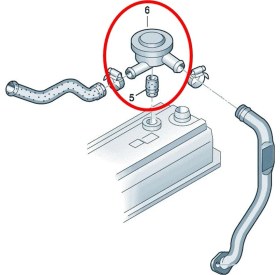 Resim Vass41 VW Seat Audi 1.9 Dizel Külbütör Kapağı Havalandırma Valfi 028129101D 