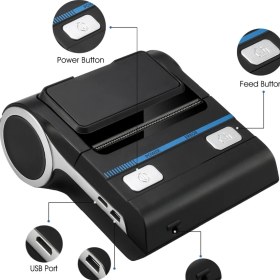 Resim Milestone MHT-P8001 Kablosuz Bluetooth Termal Yazıcı 80 mm 