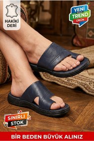Resim Registan Shoes HAKİKİ KALİTELİ DERİ- TOMMY VERCCETTI TERLİK - SANDALET - PARMAK ARASI- MASAJ TABAN 
