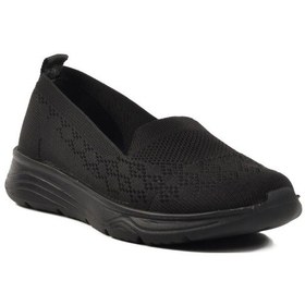 Resim Ayakmod 2410 Z Siyah Triko Kadın Günlük Ayakkabı Siyah-Siyah 