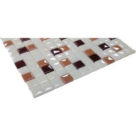 Resim MozaiKristaL Mutfak Tezgah Arası ve Tüm Yaşam Alanları İçin Cam Mozaik. Taş Ölçüleri: 25X25X5 Mm. File Ölçüsü: 31.5X31.5 cm. ( 1 Kutu = 1 m2 Fiyatıdır. ) 