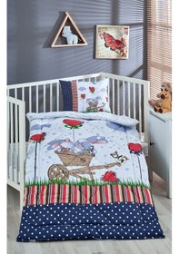 Resim Komfort Home V26 %100 Pamuklu Silikon Elyaf Bebek Yorgan Seti 