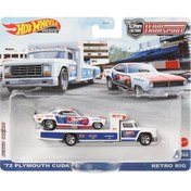Resim Hot Wheels Team Transport Premium 72 Plymouth Cuda FC 