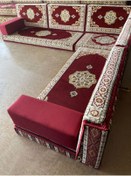 Resim Sultan Sedir 220cm 230cm Yer Minderi - Selçuklu Şark Köşesi (2 KOLÇAK) 