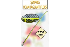 Resim Doğalgaz, Ocak Bağlantı Fleksi 1250 mm (1,25 Metre) Uzunluğunda 1/2 Lik Şenpress 