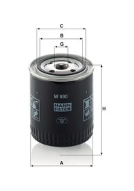 Resim W 930 - Yağ Filtresi - Mann Fılter 