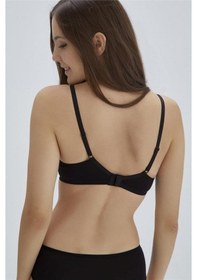 Resim Eros Ersk111 Daisy Kulaklı Yarı Push-up Tek Sütyen - Siyah Siyah 