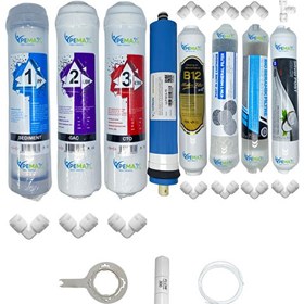 Resim Pemax Water Solutions Kapalı Kasa Su Arıtma STD 8'li Vontron Mebran B12 Alkali-şefMineral-Detox-Gümüş İyon Tatlandırıcı 