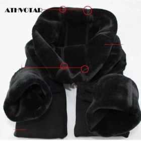 Resim Larosa Kadın Içi Polar - Peluş Yüksek Bel Fit Termal Tayt 