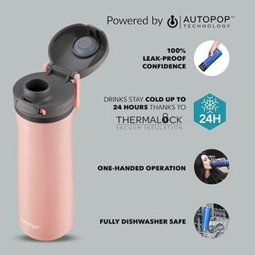Resim Contigo Jackson Autopop Soğuk Su Termosu 590 mL Pembe 