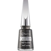 Resim Flormar Glitter Yarı Saydam Simli Oje GL36 Blackstar 