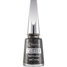Resim Flormar Glitter Yarı Saydam Simli Oje GL36 Blackstar 