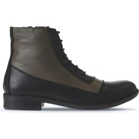 Resim Bueno Shoes Siyah Yeşil Deri Kadın Düz Bot 01WT2601 01WT2601 