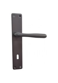 Resim Ilgaz Antrasit Aynalı Oda Kapı Kolu 