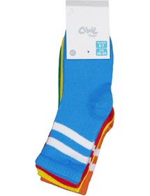 Resim Civil Boys Basic Çizgili 5'Li 2-12 Yaş Erkek Soket Çorap - Standart / 8-9 Yaş 