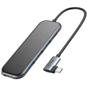 Resim Polhammobile Baseus Hub (Type-c To 3xusb3.0+hd4k+sd-tf+pd)adeptör Flash Sd Kart Okuyucu Hdmı Veri Aktarım Kiti 