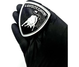 Resim Etiket Sevenler Lamborghini Arma Metal 5,8x6,5 Cm'dir 